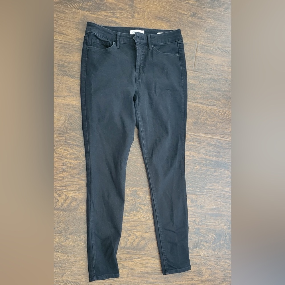 Jessica Simpson high rise skinny black jeans